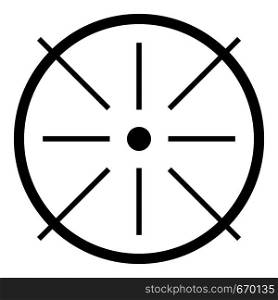 Center icon. Simple illustration of center vector icon for web. Center icon, simple style.