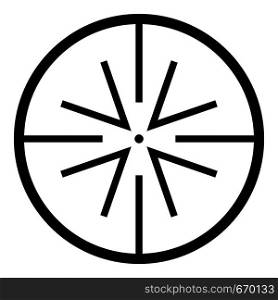 Center target icon. Simple illustration of center target vector icon for web. Center target icon, simple style.