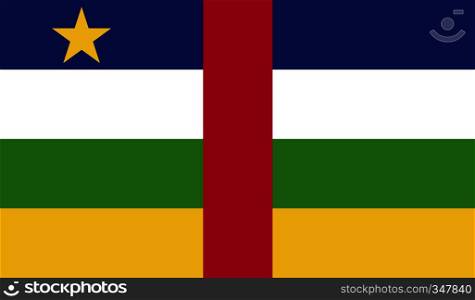 Central African Republic flag image for any design in simple style. Central African Republic flag image