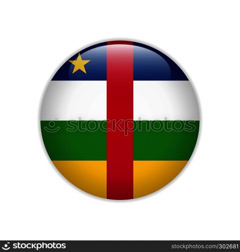 Central African Republic flag on button