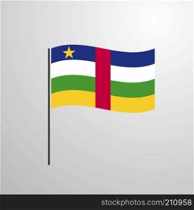 Central African Republic waving Flag