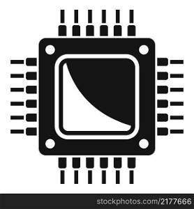 Central processor icon simple vector. Chip circuit. Digital board. Central processor icon simple vector. Chip circuit