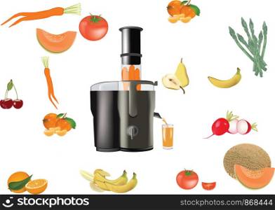 centrifugal appliance with all around vegetables