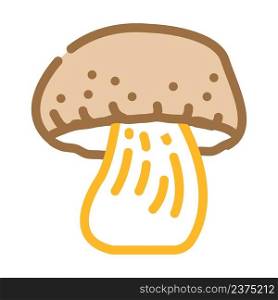 cep mushroom color icon vector. cep mushroom sign. isolated symbol illustration. cep mushroom color icon vector illustration