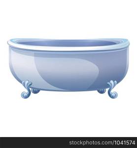 Ceramic bathtub icon. Cartoon of ceramic bathtub vector icon for web design isolated on white background. Ceramic bathtub icon, cartoon style