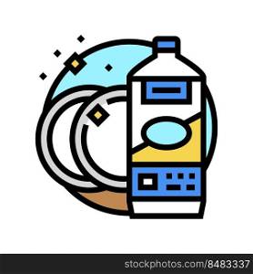 ceramic cleaner detergent color icon vector. ceramic cleaner detergent sign. isolated symbol illustration. ceramic cleaner detergent color icon vector illustration
