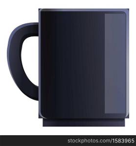 Ceramic coffee mug icon. Cartoon of ceramic coffee mug vector icon for web design isolated on white background. Ceramic coffee mug icon, cartoon style