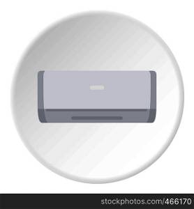 Ceramic heater icon in flat circle isolated on white vector illustration for web. Ceramic heater icon circle