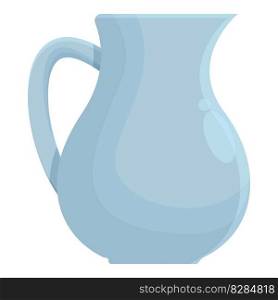 Ceramic jug icon cartoon vector. Cooking equipment. Cute object. Ceramic jug icon cartoon vector. Cooking equipment