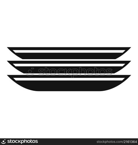 Ceramic plate icon simple vector. Dish lunch. Dinner plate. Ceramic plate icon simple vector. Dish lunch