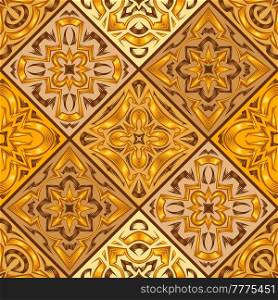 Ceramic tile seamless pattern. Wall or floor texture. Absrtract decorative porcelain pottery. Stylized graphic ornament.. Ceramic tile seamless pattern. Wall or floor texture. Absrtract decorative porcelain pottery.