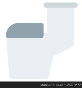 Ceramic toilet seat with attached flush