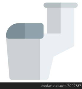 Ceramic toilet seat with attached flush