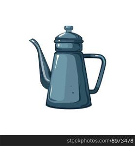ceramic vintage teapot cartoon. ceramic vintage teapot sign. isolated symbol vector illustration. ceramic vintage teapot cartoon vector illustration
