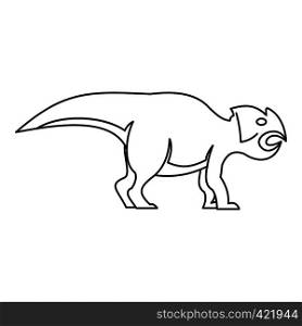 Ceratopsians dinosaur icon. Outline illustration of ceratopsians dinosaur vector icon for web. Ceratopsians dinosaur icon, outline style