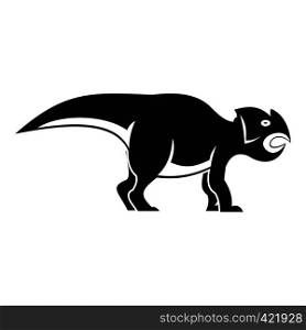 Ceratopsians dinosaur icon. Simple illustration of ceratopsians dinosaur vector icon for web. Ceratopsians dinosaur icon, simple style