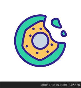 cereal icing donut icon vector. cereal icing donut sign. color symbol illustration. cereal icing donut icon vector outline illustration