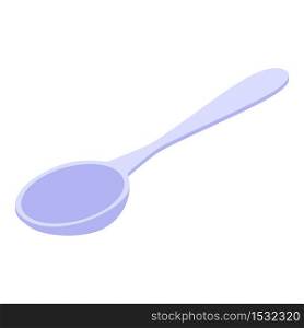 Cereal spoon icon. Isometric of cereal spoon vector icon for web design isolated on white background. Cereal spoon icon, isometric style