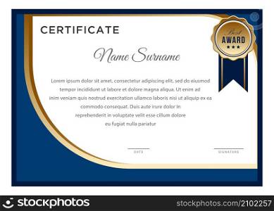 Certificate design vector templates isolated on white background