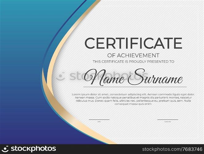 Certificate, diploma template background.Vector illustration EPS10. Certificate, diploma template on background.Vector illustration. EPS10