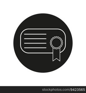 Certificate icon. Vector illustration. EPS 10. stock image.. Certificate icon. Vector illustration. EPS 10.