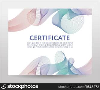 Certificate. Template diplomas currency Vector gradient. Certificate. Template diplomas, currency. Vector gradient frame