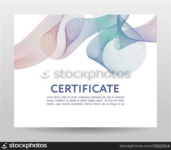 Certificate. Template diplomas currency Vector gradient. Certificate. Template diplomas, currency. Vector gradient frame