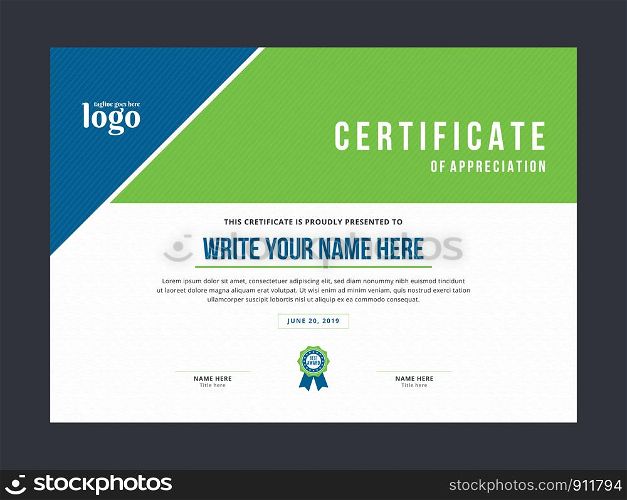 Certificate Template for personal or professional use