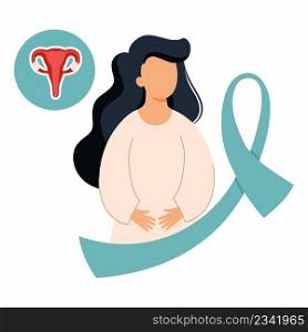 Cervical cancer. World Cancer Awareness Day. Women health.