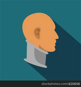 Cervical collar icon. Flat illustration of cervical collar vector icon for web. Cervical collar icon, flat style