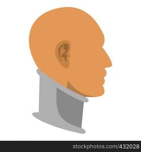 Cervical collar icon flat isolated on white background vector illustration. Cervical collar icon isolated