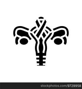 cervical health gynecologist glyph icon vector. cervical health gynecologist sign. isolated symbol illustration. cervical health gynecologist glyph icon vector illustration