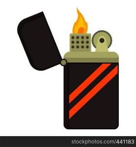 Cgarette lighter icon. Cartoon illustration of cigarette lighter vector icon for web. Cigarette lighter icon, cartoon style