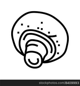 ch&ignon fungi mushroom line icon vector. ch&ignon fungi mushroom sign. isolated contour symbol black illustration. ch&ignon fungi mushroom line icon vector illustration