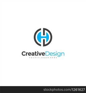 ch logo monogram icon vector template Design