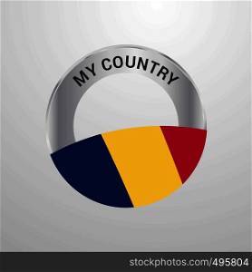 Chad My Country Flag badge