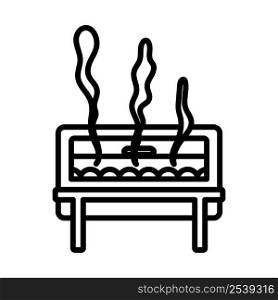 Chafing Dish Icon. Bold outline design with editable stroke width. Vector Illustration.