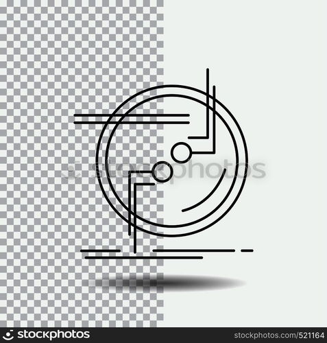 chain, connect, connection, link, wire Line Icon on Transparent Background. Black Icon Vector Illustration. Vector EPS10 Abstract Template background