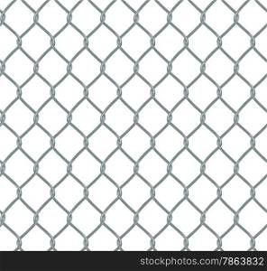 Chain fence in flat style, composition is seamless and the file contains the original pattern swatch.