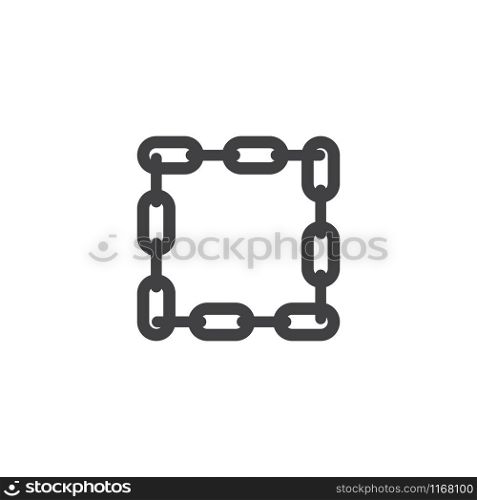 Chain graphic design template vector isolated illustration