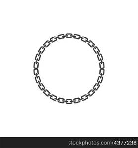 Chain illustration logo vector design
