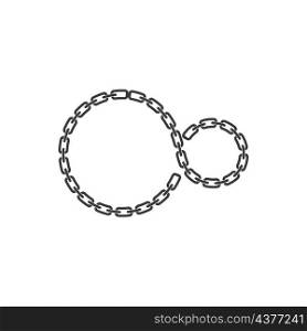 Chain illustration logo vector design
