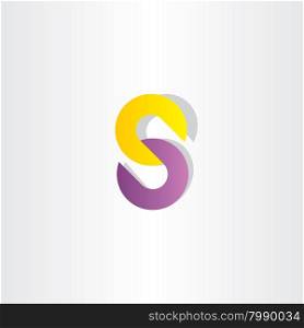 chain letter s logo vector design