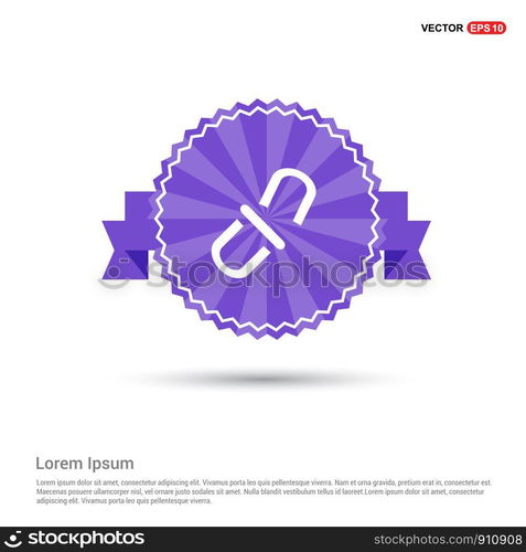 Chain link icon - Purple Ribbon banner