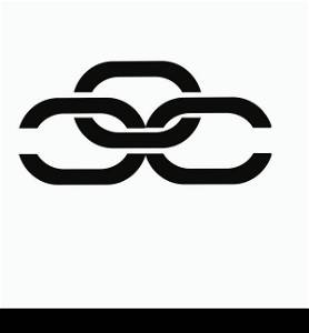 chain logo stock illustration design