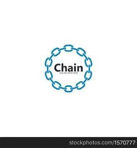 chain logo template vector icon illustration design