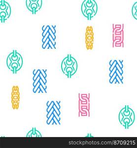 chain metal link vector seamless pattern thin line illustration. chain metal link vector seamless pattern