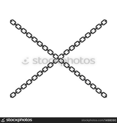 chain steel vector icon illustration design template