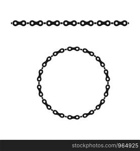 Chain vector illustration design template