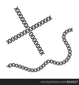 Chain vector illustration design template